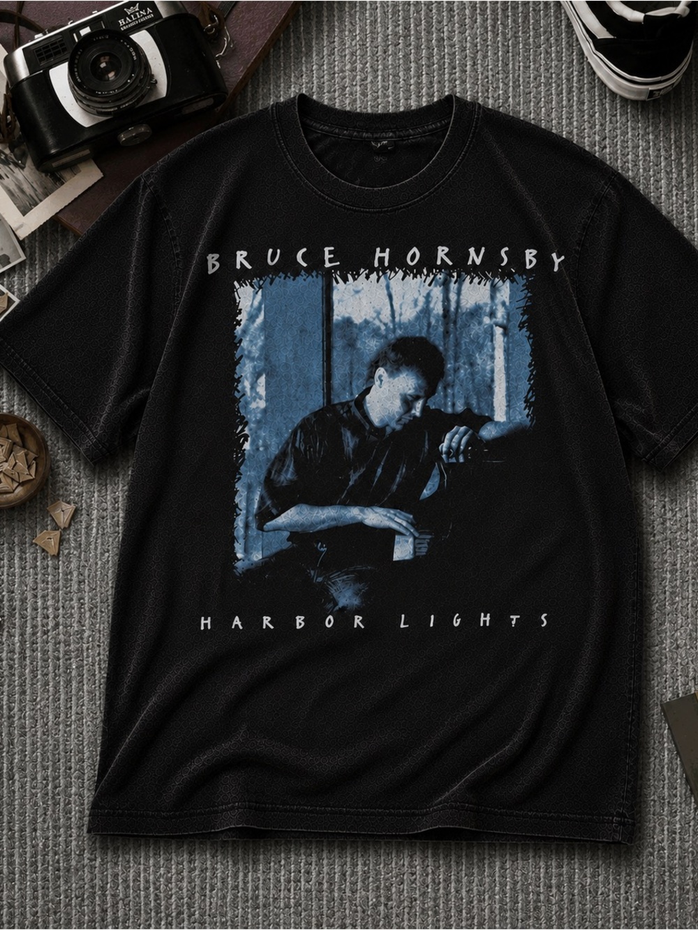 Harbor Lights Graphic Tee - Black/Blue